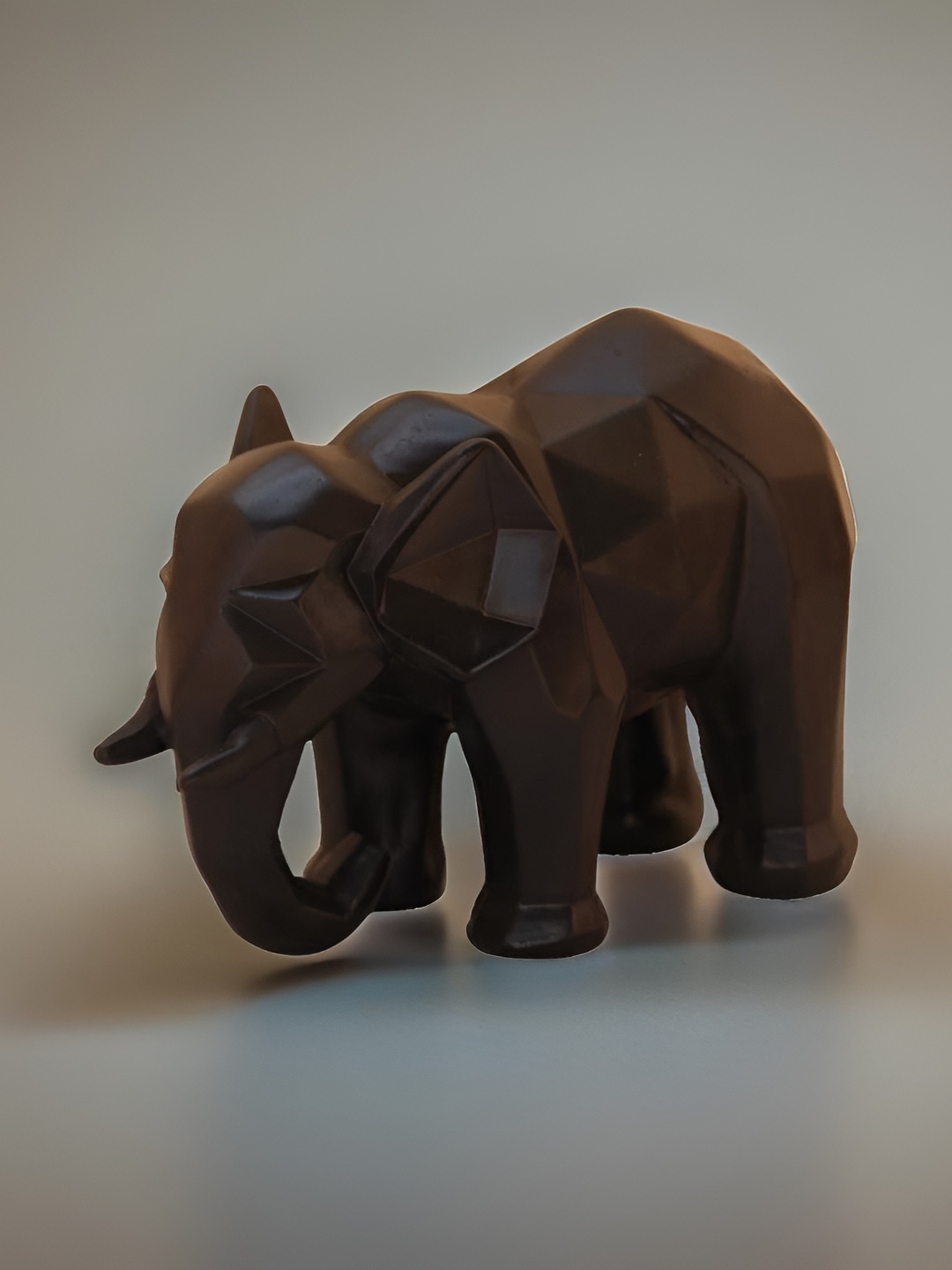 

BECKON VENTURE Black Elephant Decorative Showpiece