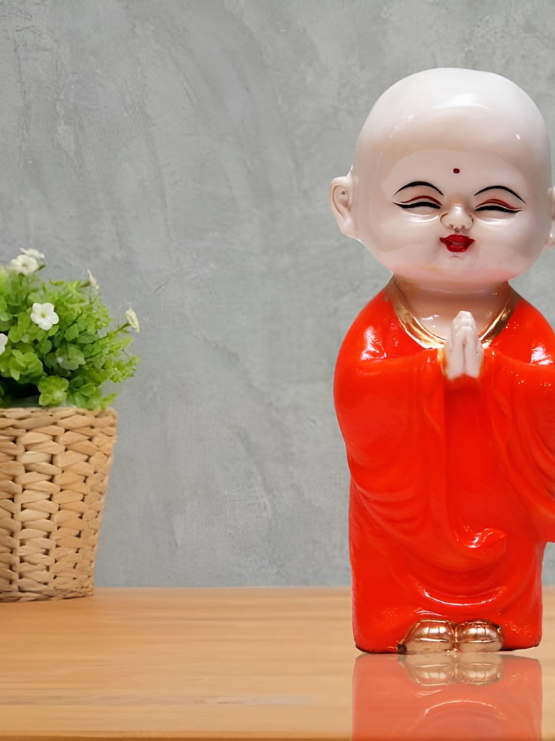 

BECKON VENTURE White Buddha Figurine Showpiece