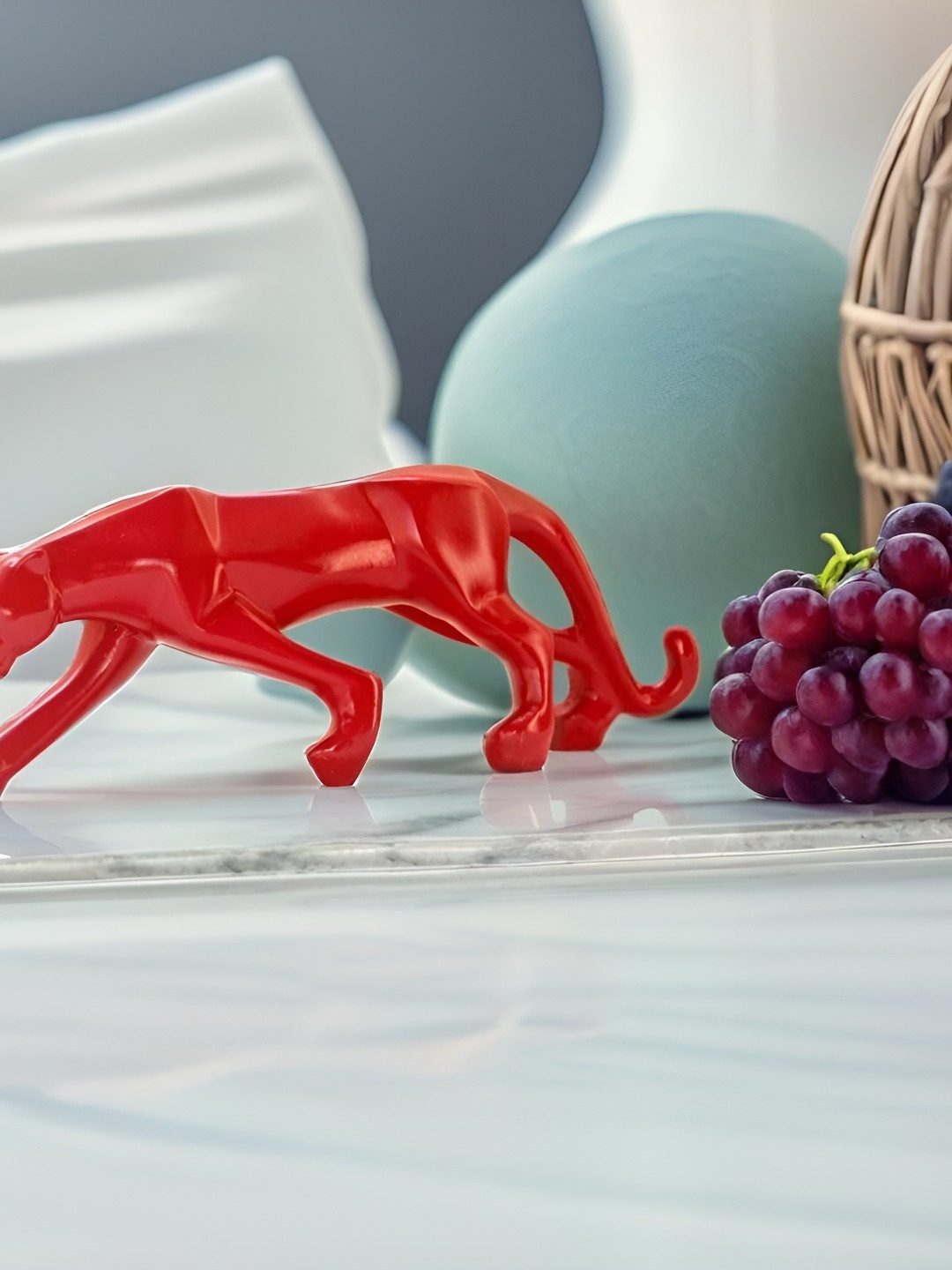 

BECKON VENTURE Red Animals Figurine Showpiece