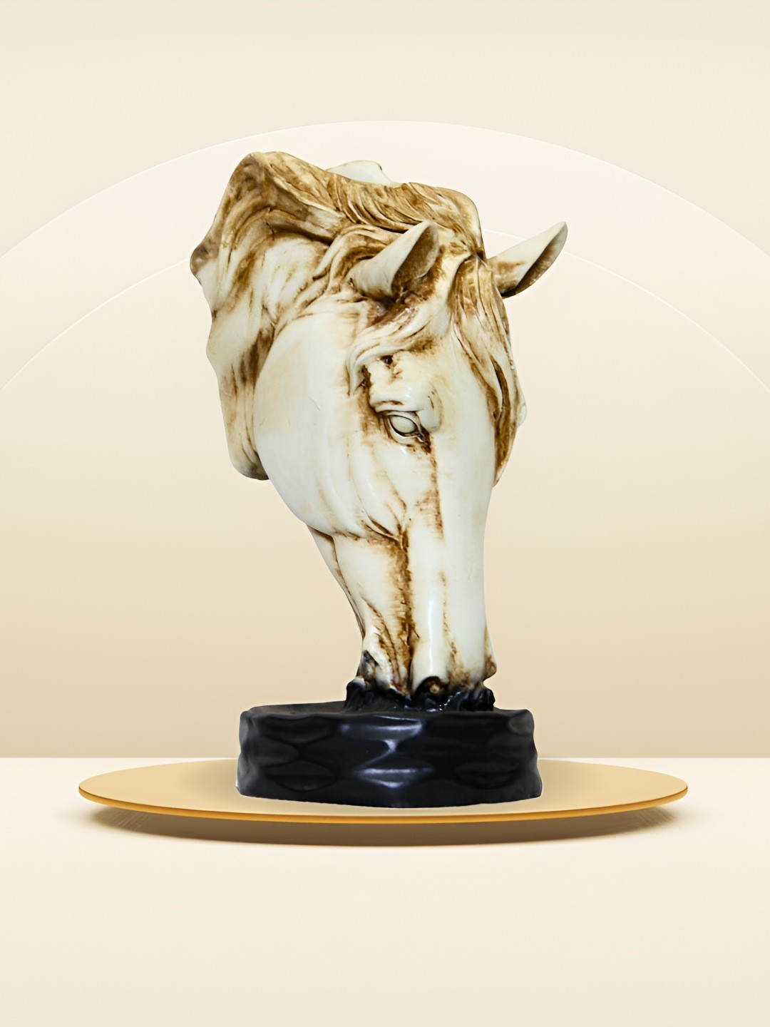 

BECKON VENTURE Beige & Brown Animals Figurine Showpiece