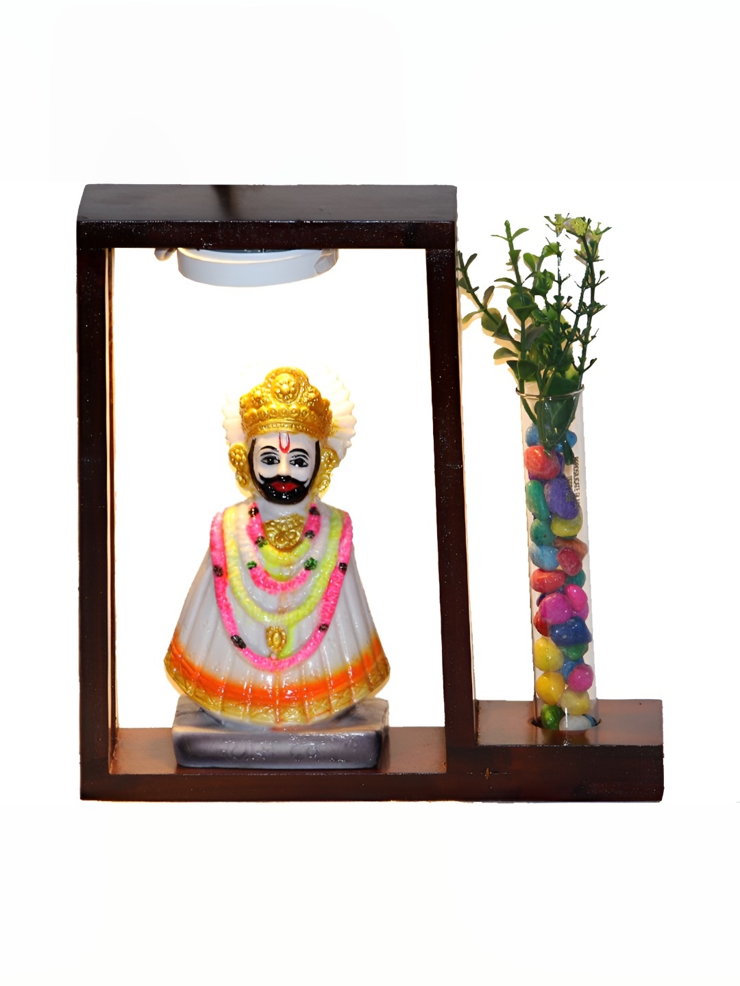 

BECKON VENTURE White & Gold Toned Religious Idol Showpiece