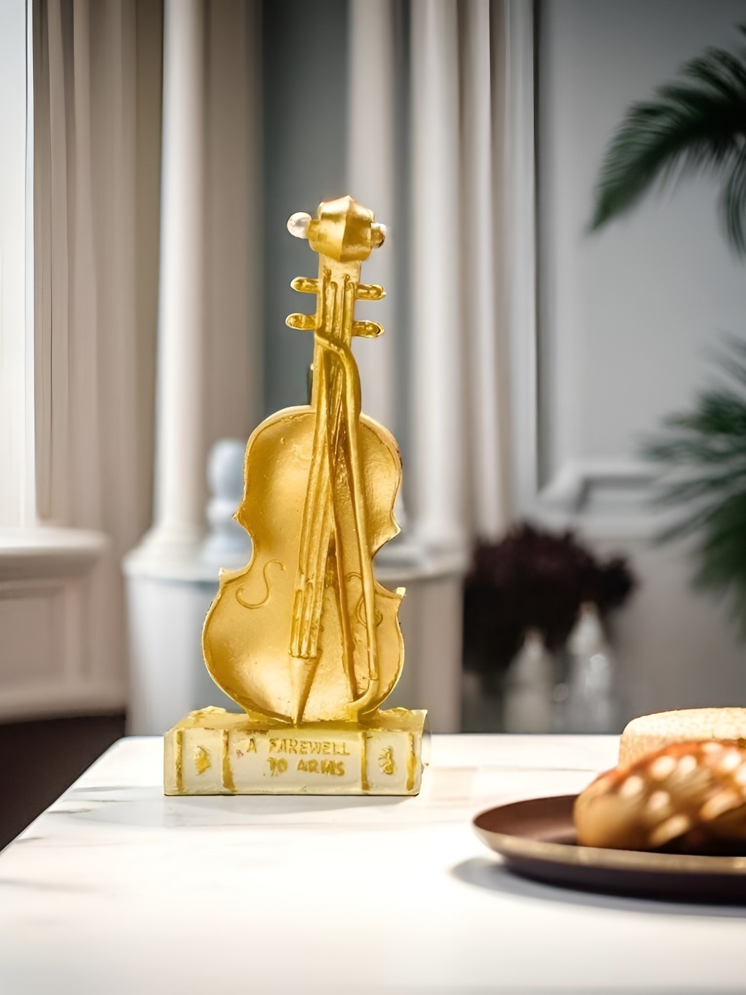

BECKON VENTURE Gold Toned Medium Curio Showpiece