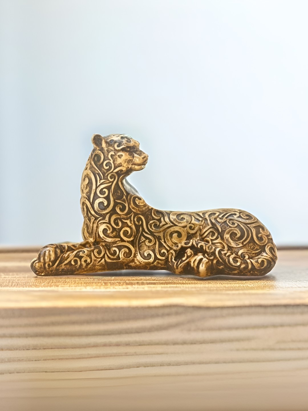 

BECKON VENTURE Gold-Toned Textured Figurine Showpiece