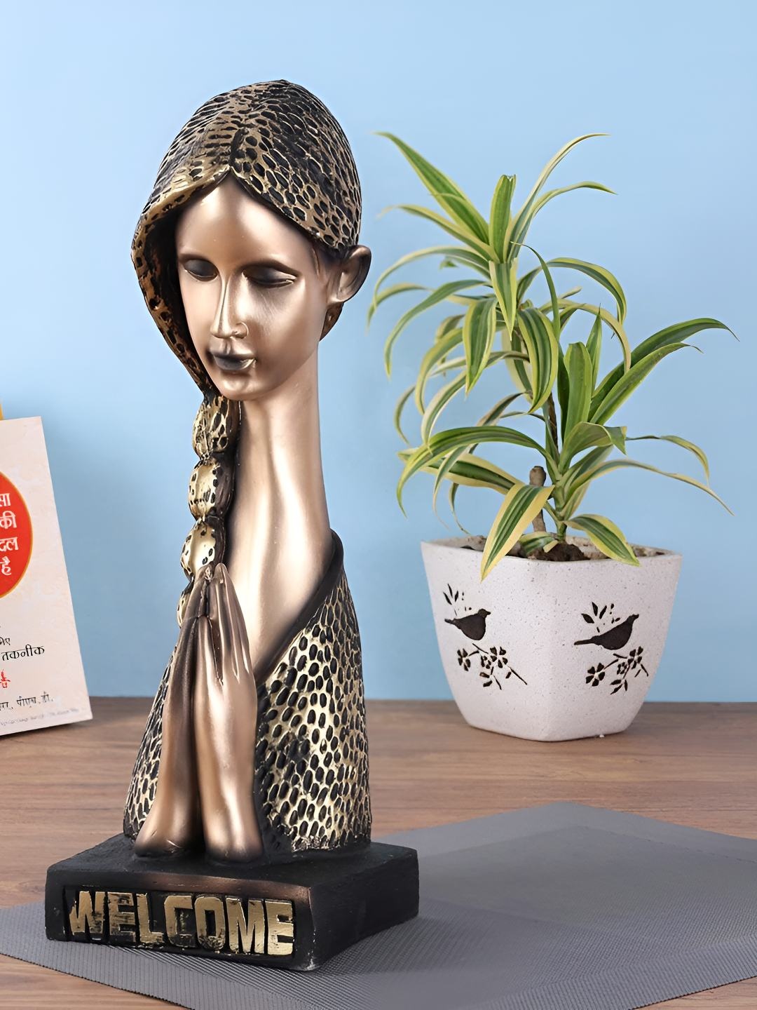 

BECKON VENTURE Copper Toned Large Figurine Showpiece
