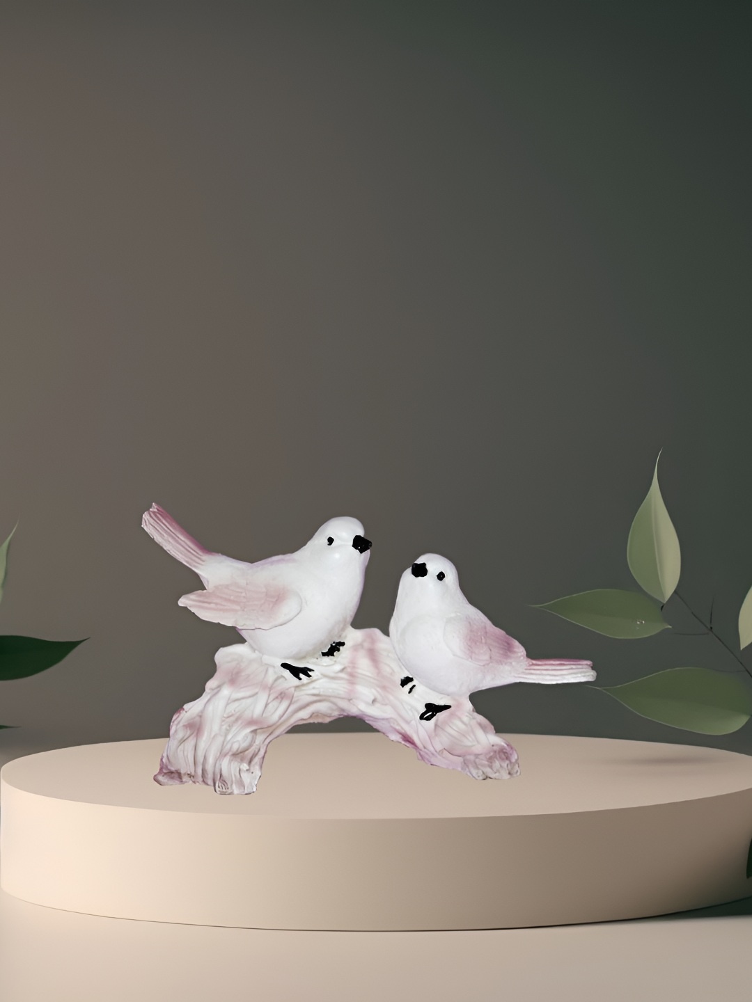 

BECKON VENTURE White & Purple Birds and Animals Figurine Showpiece