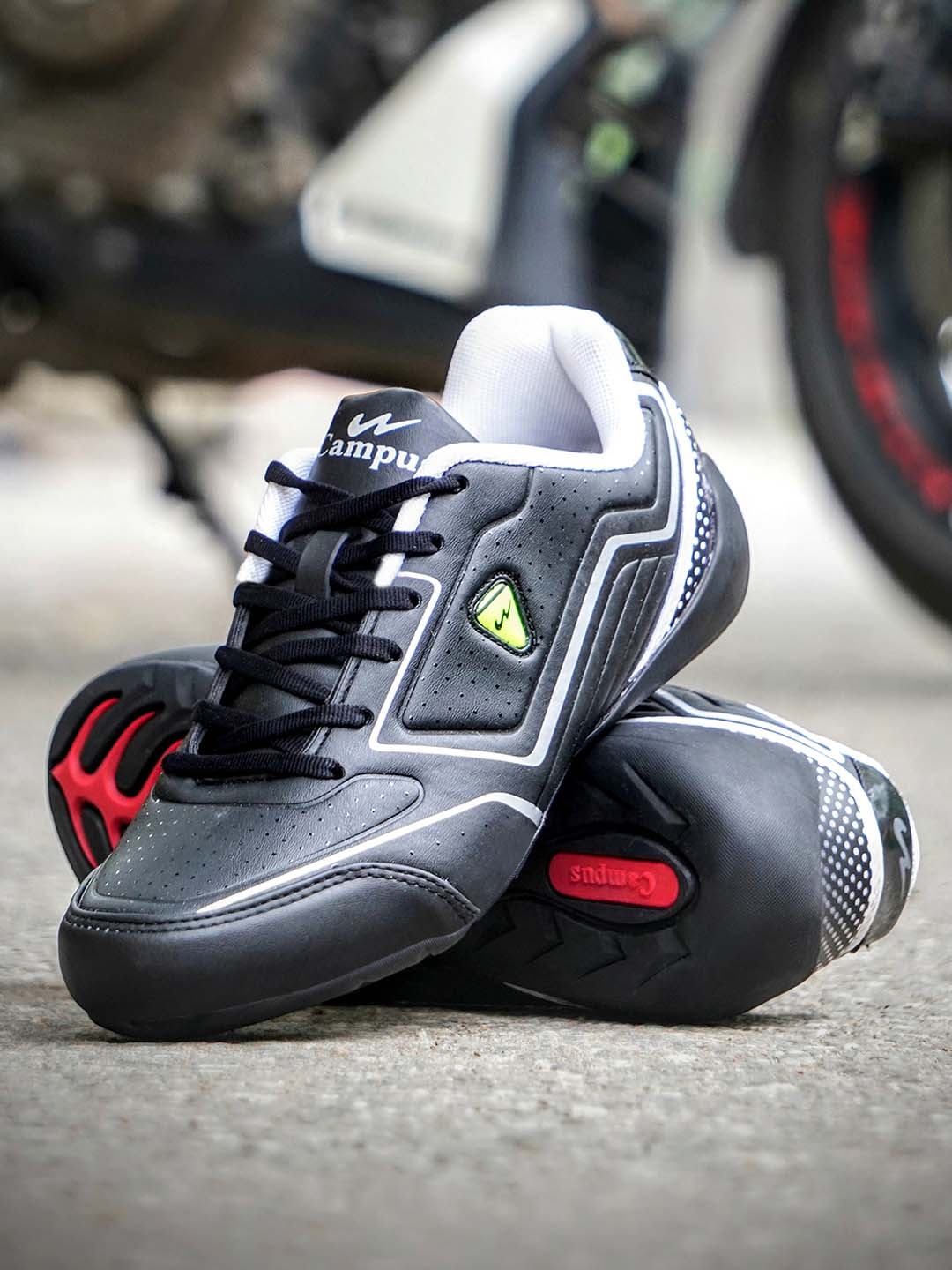 

Campus Men Black Sneakers