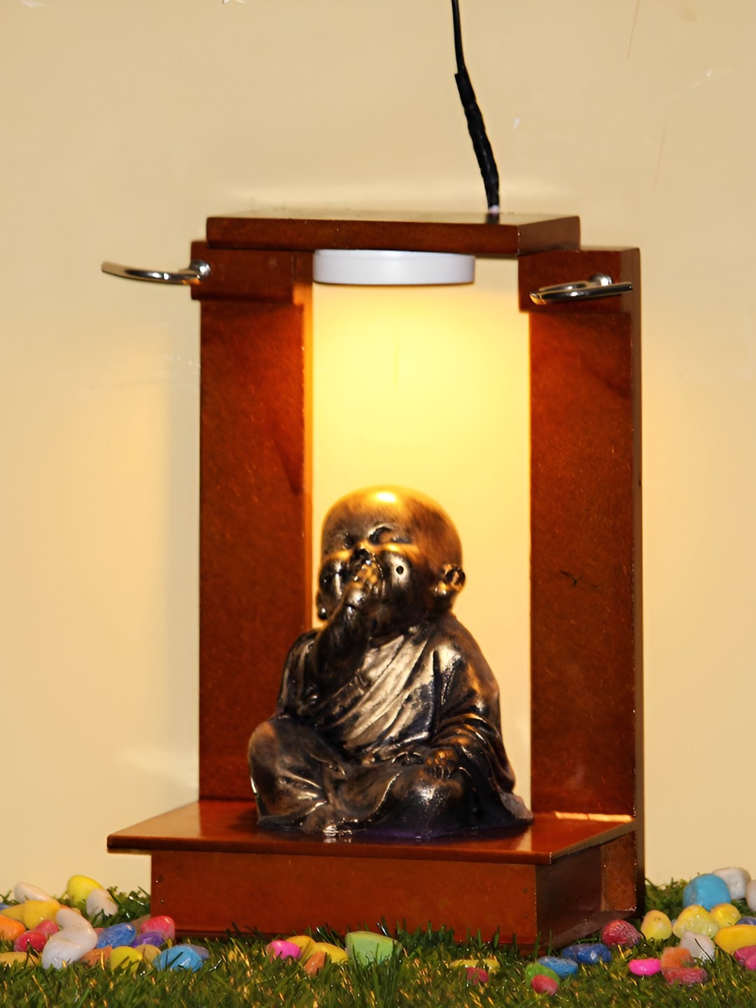 

BECKON VENTURE Copper Toned Buddha Idol Showpiece