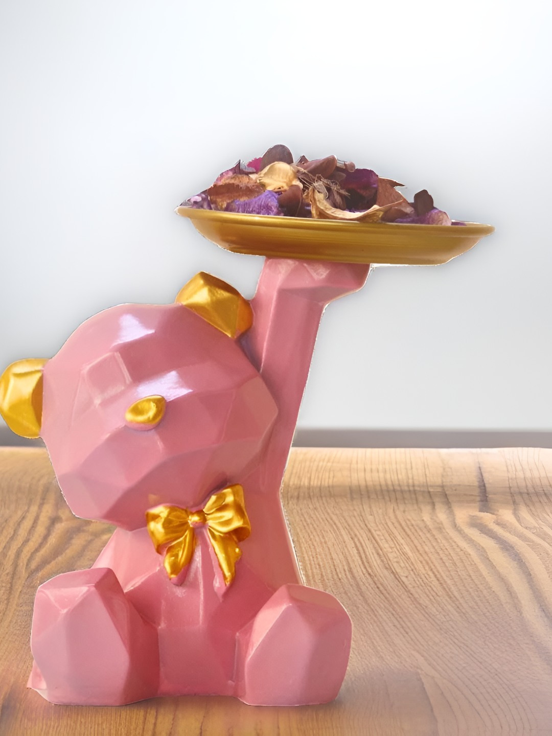

BECKON VENTURE Pink & Gold toned Figurine Medium Showpiece