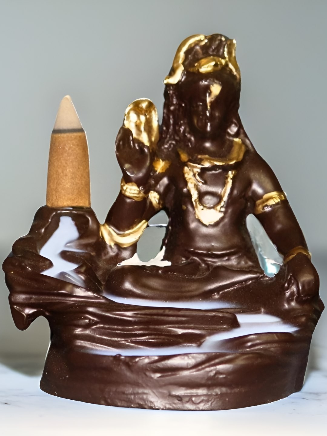 

BECKON VENTURE Brown & Gold toned Religious Idol Showpiece