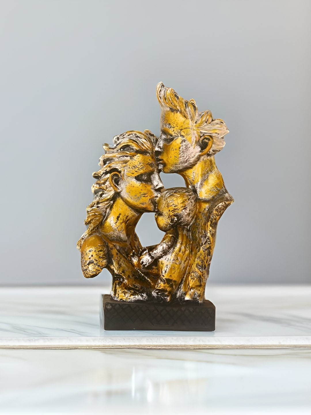 

BECKON VENTURE Gold Toned Medium Figurine Showpiece