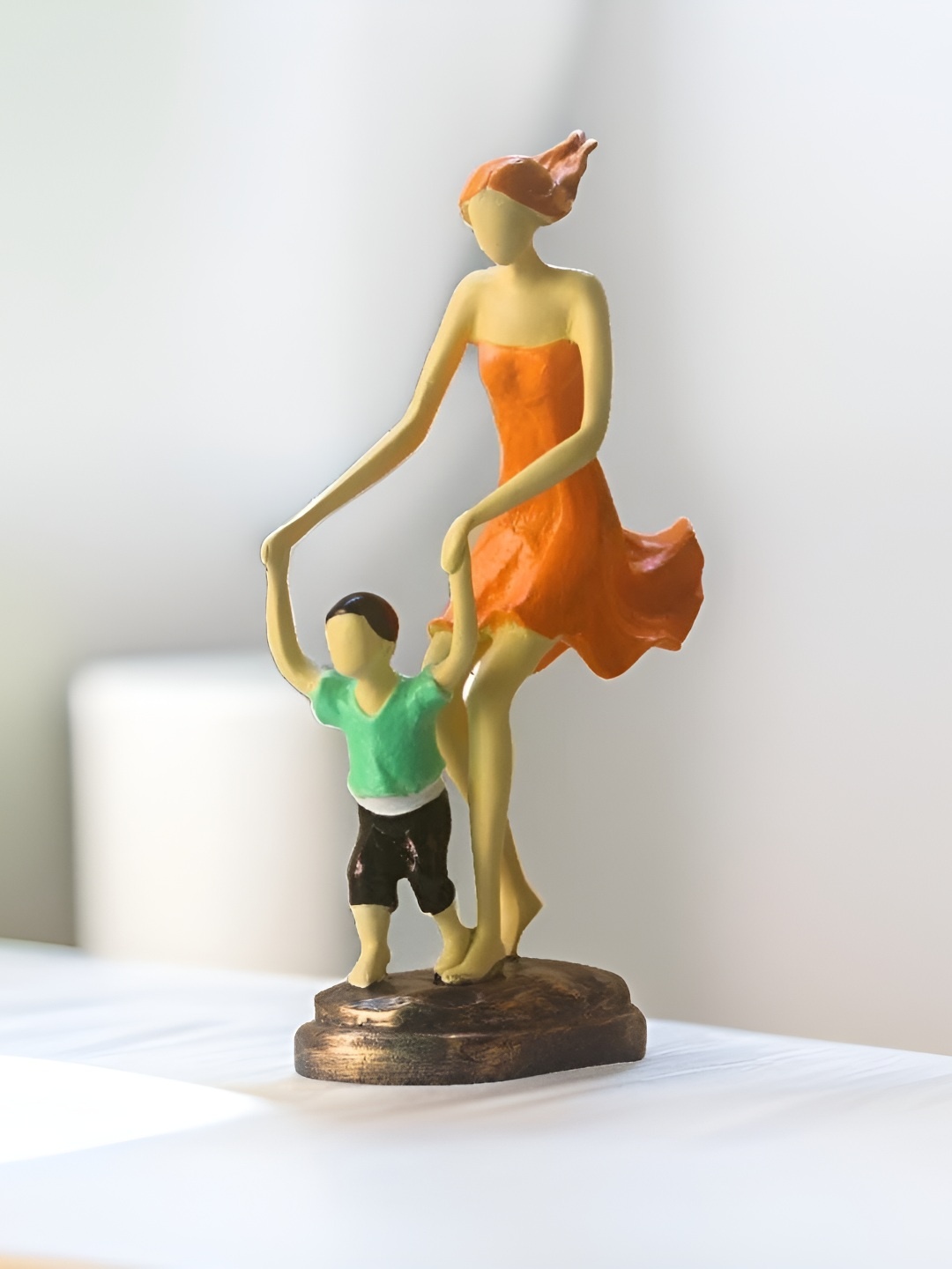 

BECKON VENTURE Orange & Green Medium Figurine Showpiece