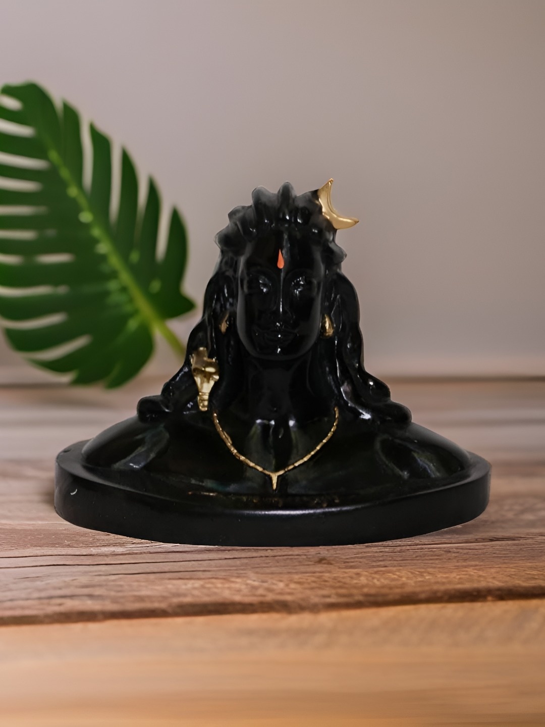 

BECKON VENTURE Gold-Toned & Black Religious Idol Showpiece