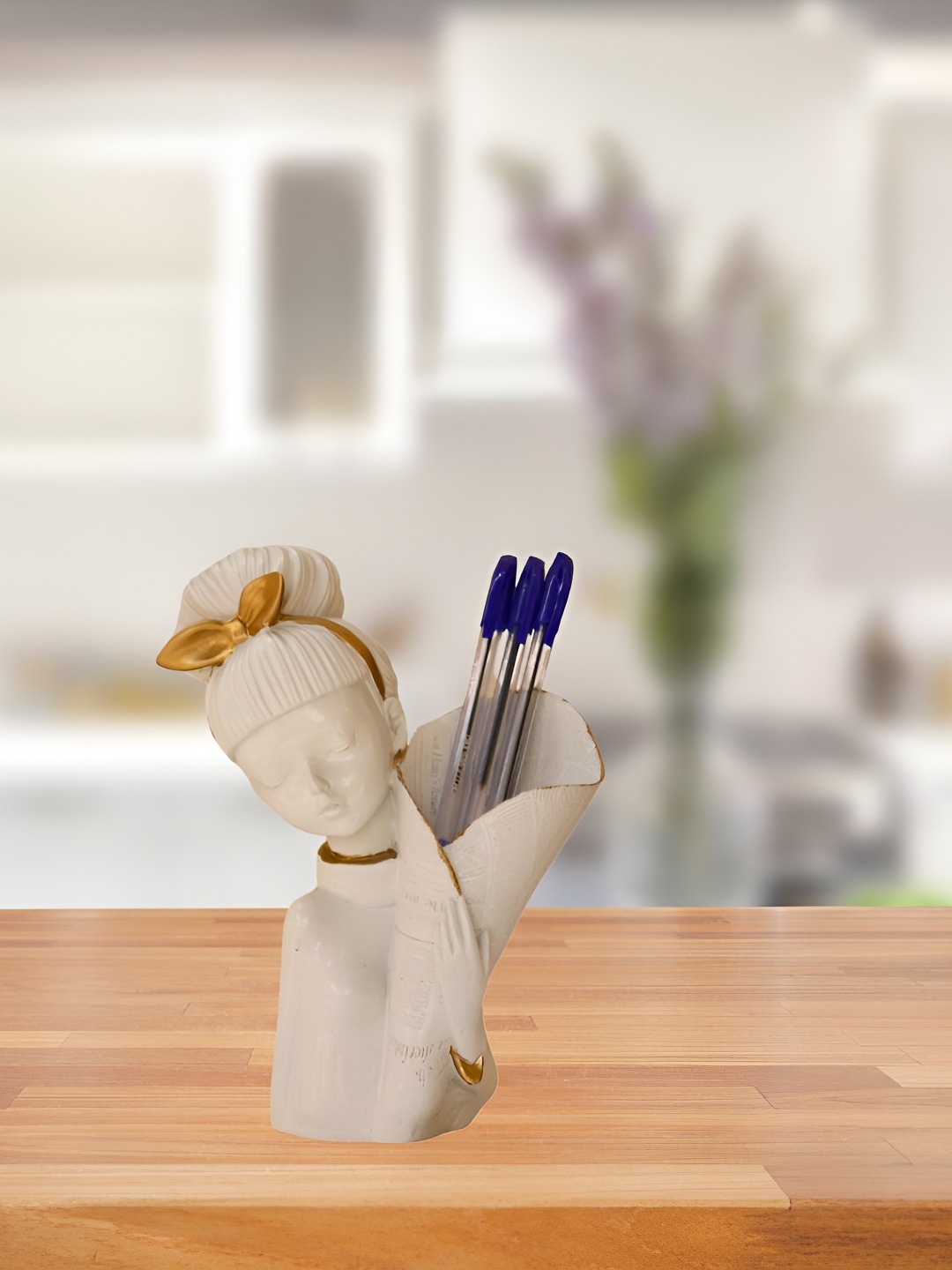 

BECKON VENTURE White Girl Figurine Showpiece