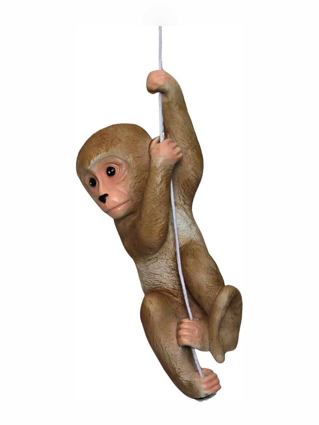 

BECKON VENTURE Beige & Pink Monkey Figurine Showpiece