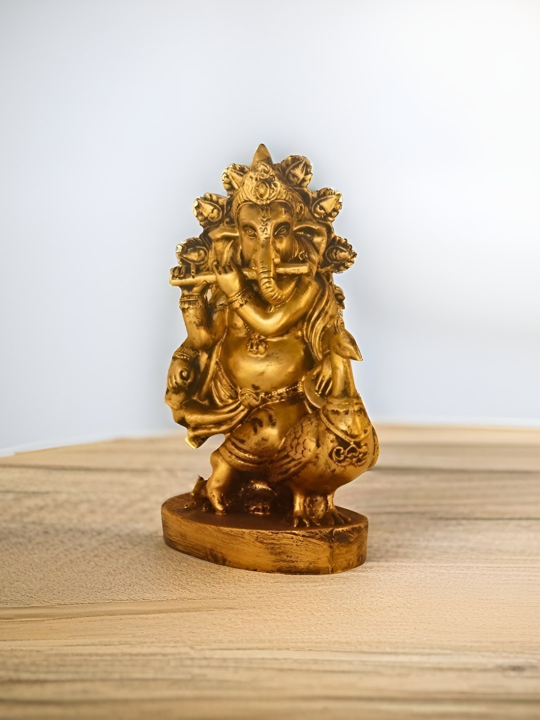 

BECKON VENTURE Gold Toned Religious Idol Showpiece