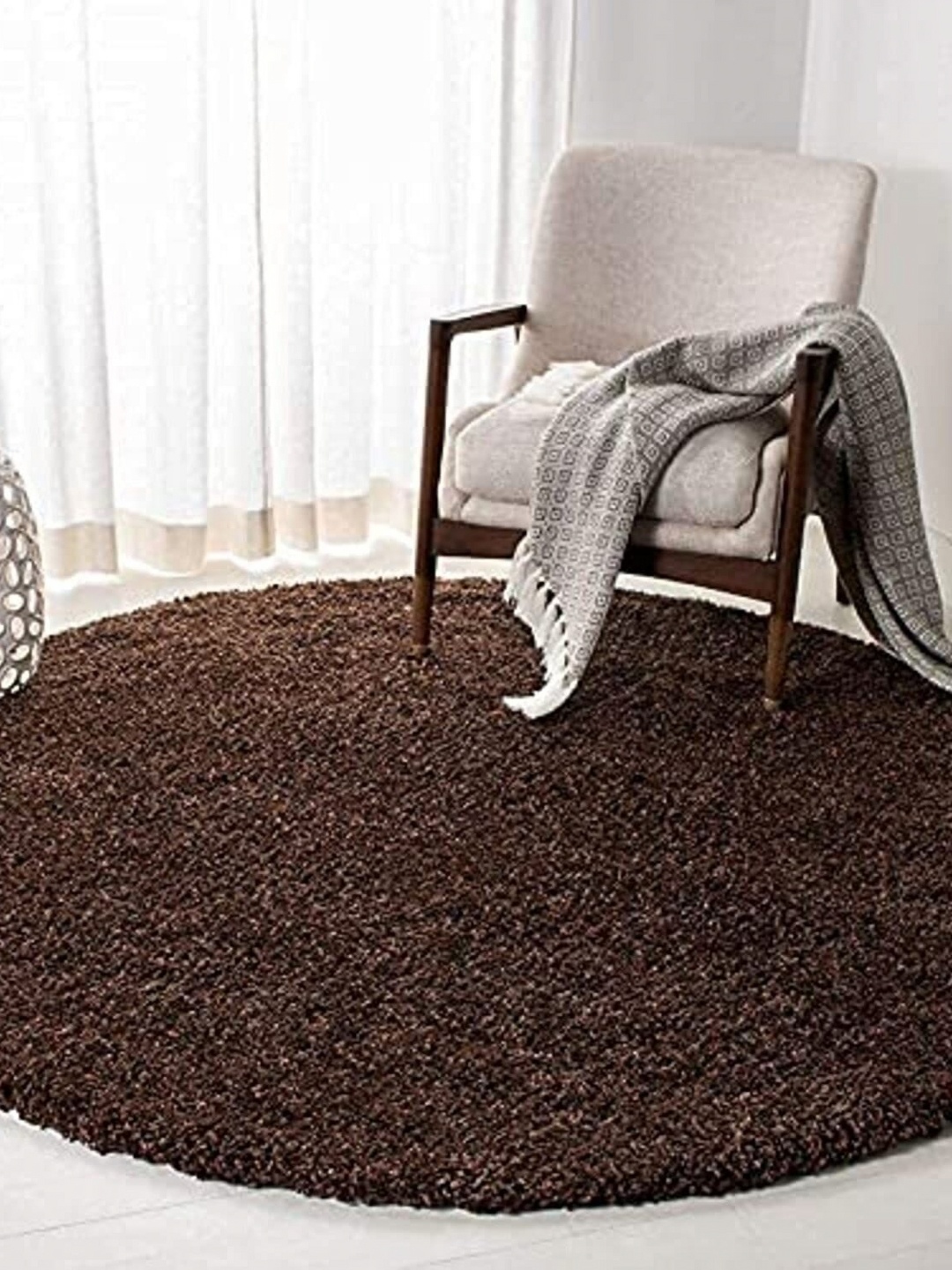 

Safiya Carpet Brown Textured Anti-Skid Carpets