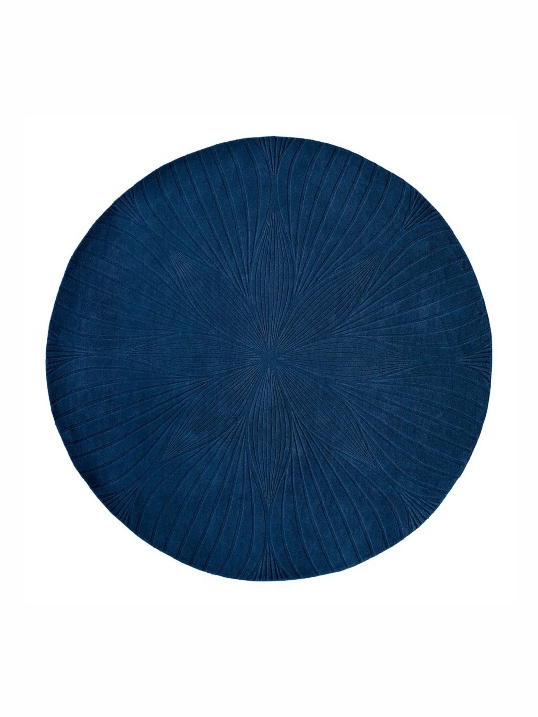 

Safiya Carpet Navy Blue Floral Hand Tufted Woollen Carpet