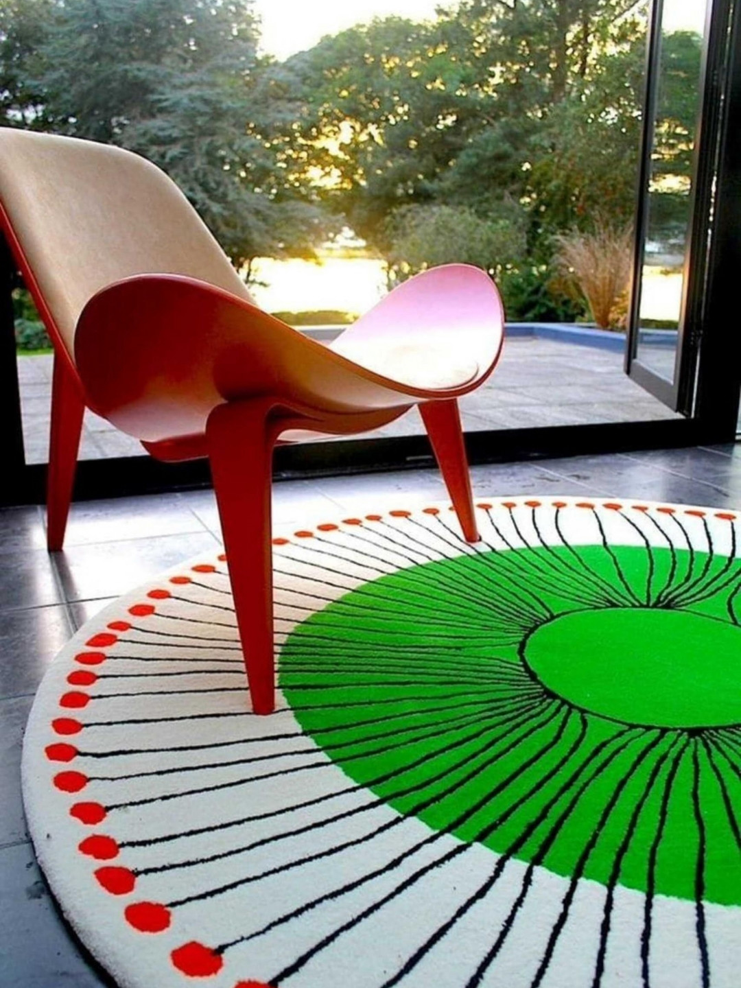

Safiya Carpet White & Green Abstract Woollen Carpets