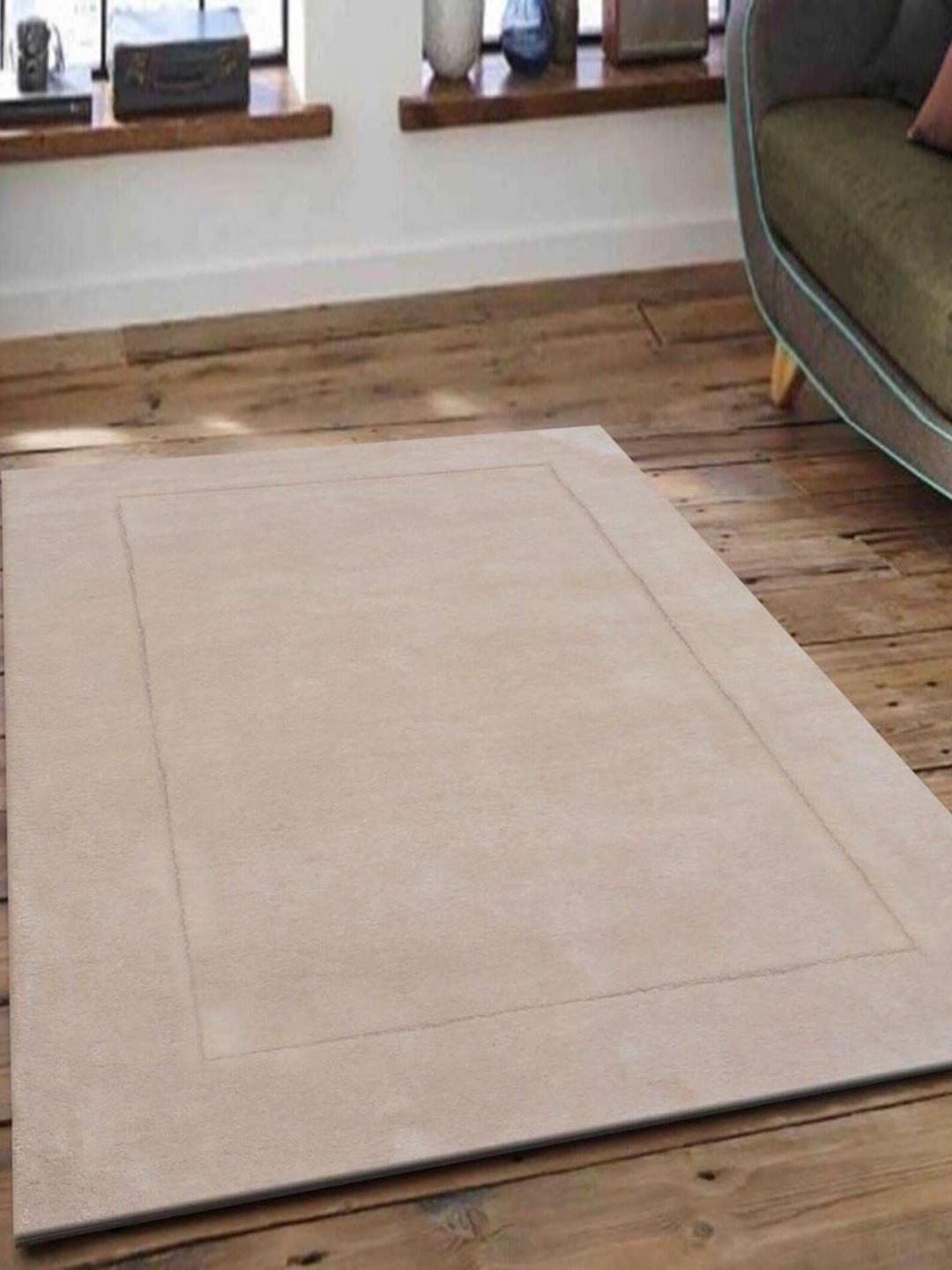 

Safiya Carpet Beige Hand-Tufted Woollen Carpets