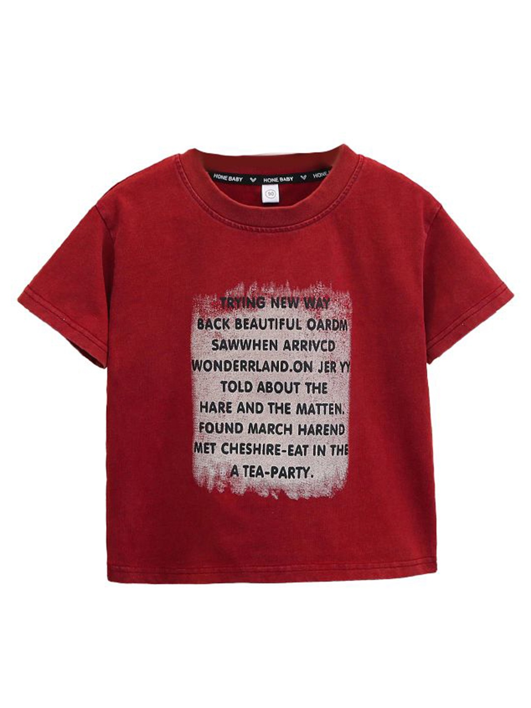 

StyleCast x Revolte Boys Typography Printed T-shirt, Red