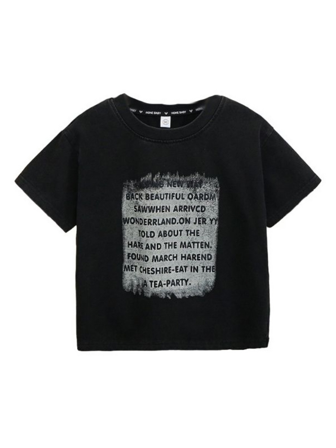 StyleCast x Revolte Boys Typography Printed T-shirt, Black