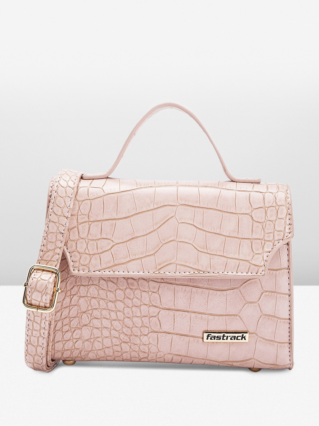 

Fastrack Textured Satchel, Nude