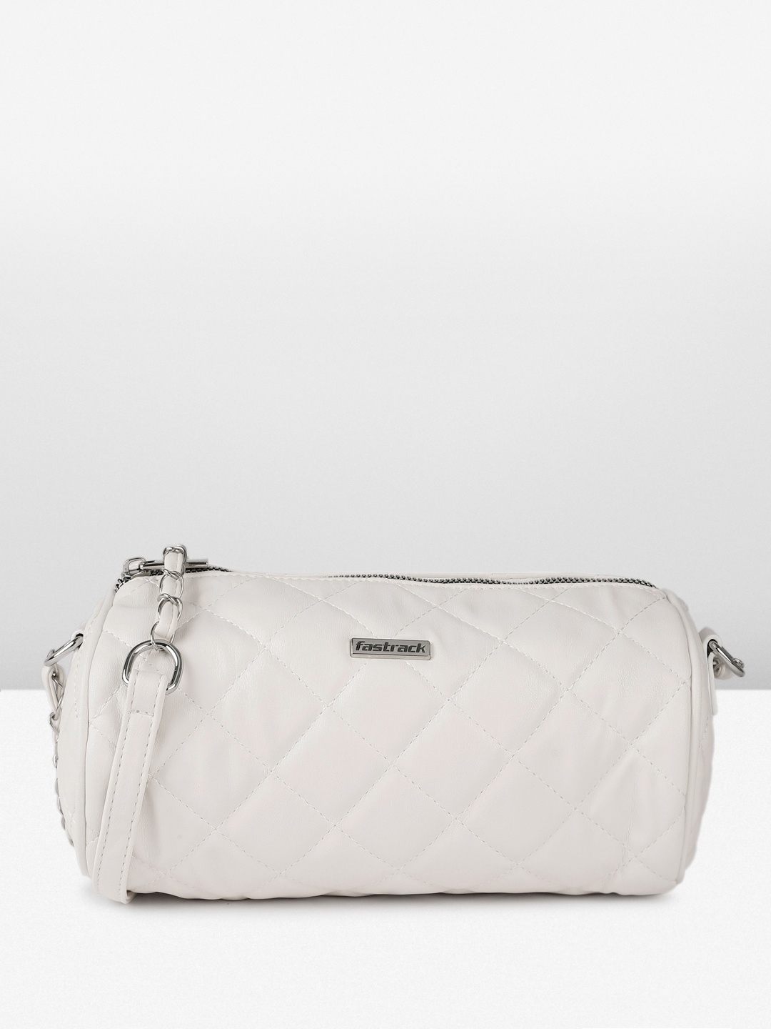 

Fastrack Structured Quilted Sling Bag, White