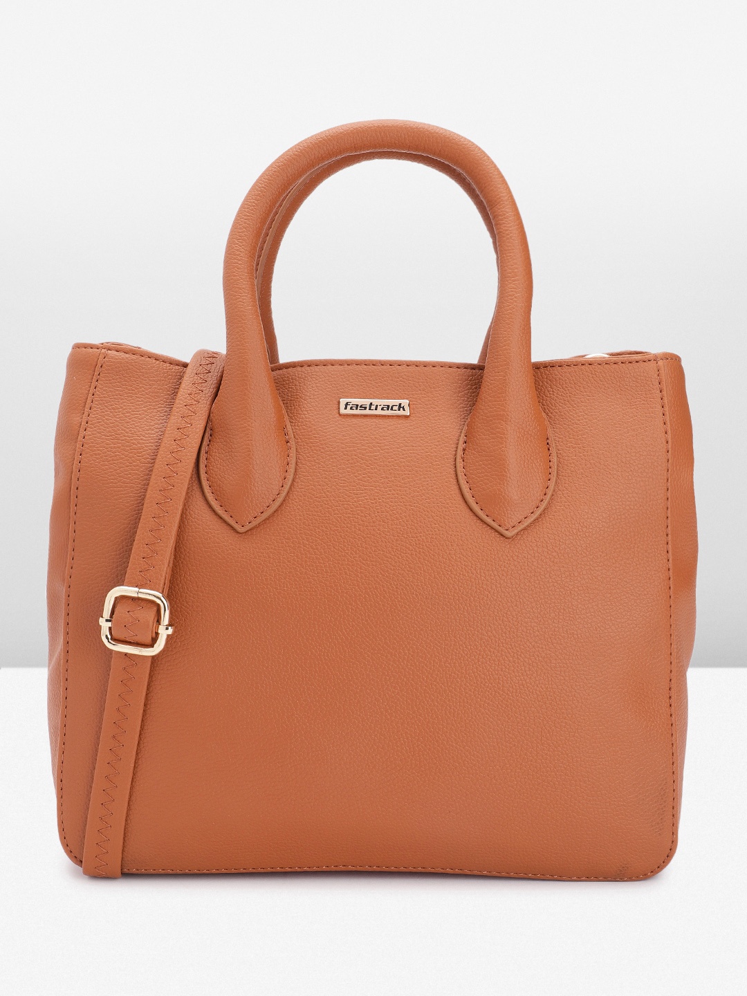 

Fastrack Women Solid Handheld Bag, Tan