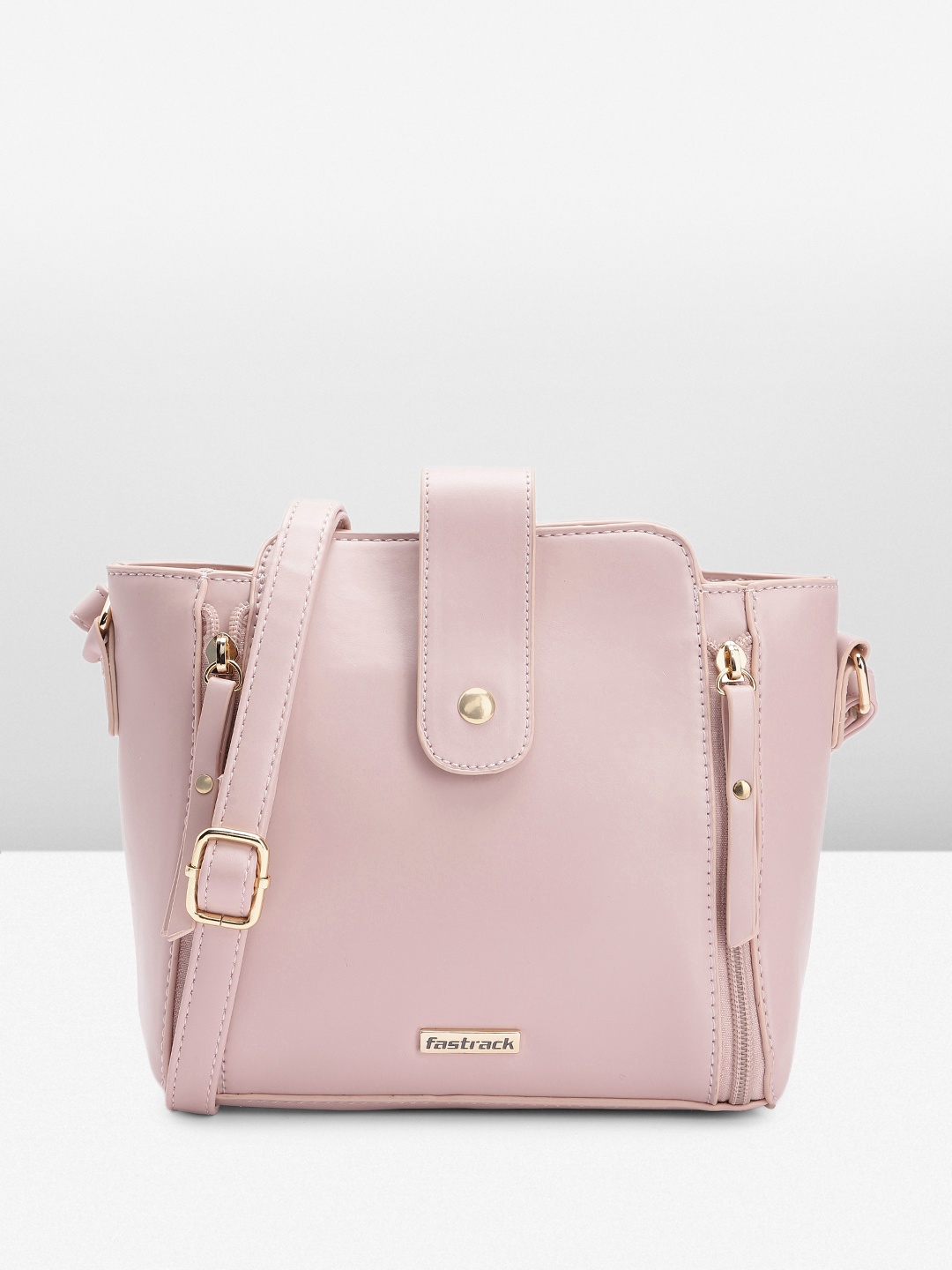 

Fastrack Structured Sling Bag, Pink