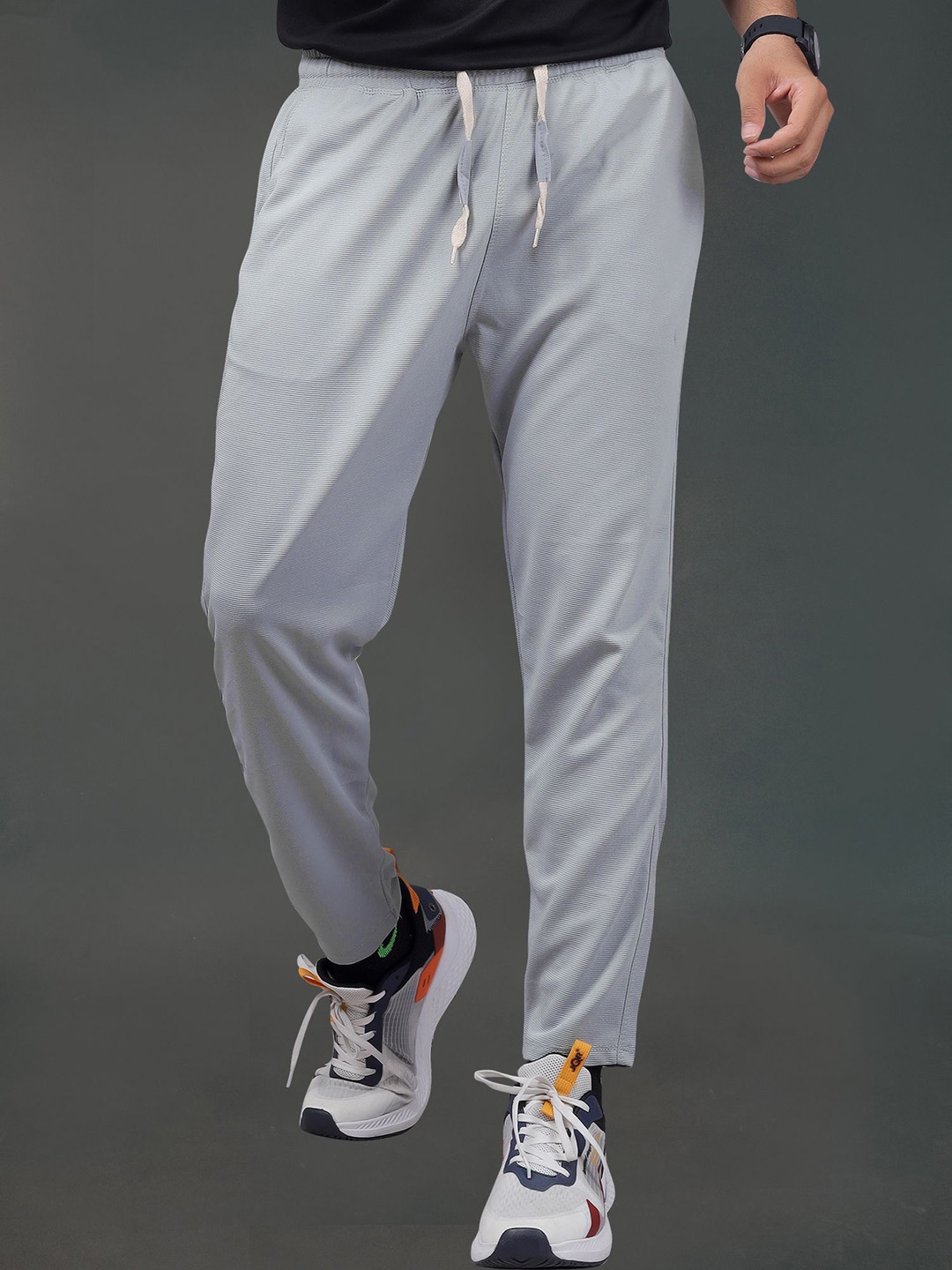 

Septem Men Mid Rise Gym Sport Track Pants, Grey