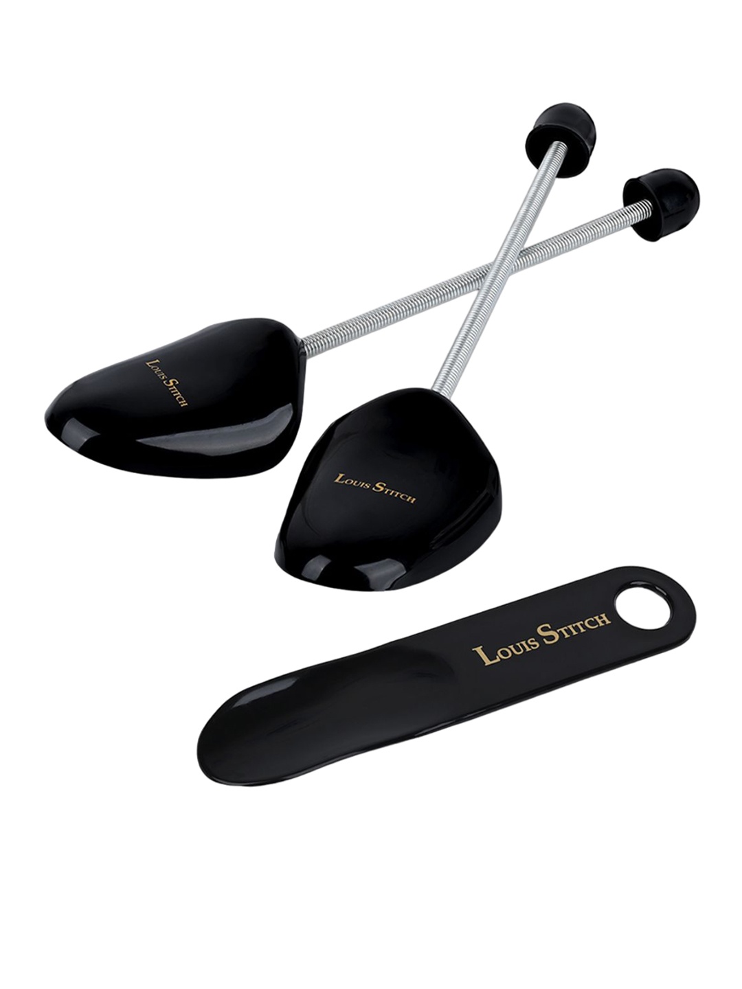 LOUIS STITCH Set Of 3 Shoe Accessories - Shoe Tree + Shoe Horn, Black