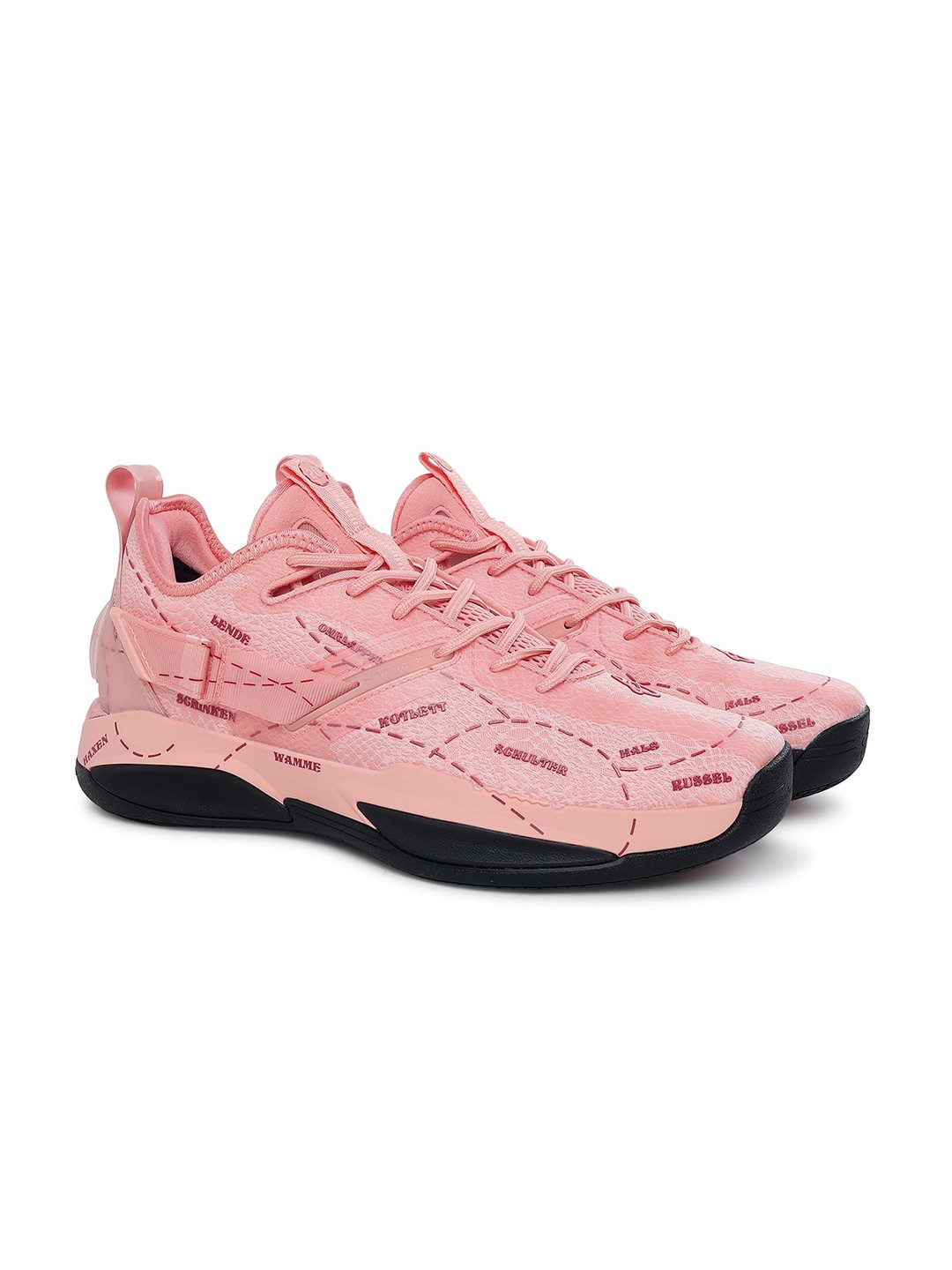 

Anta Men Mesh Basketball Non-Marking Shoes, Pink