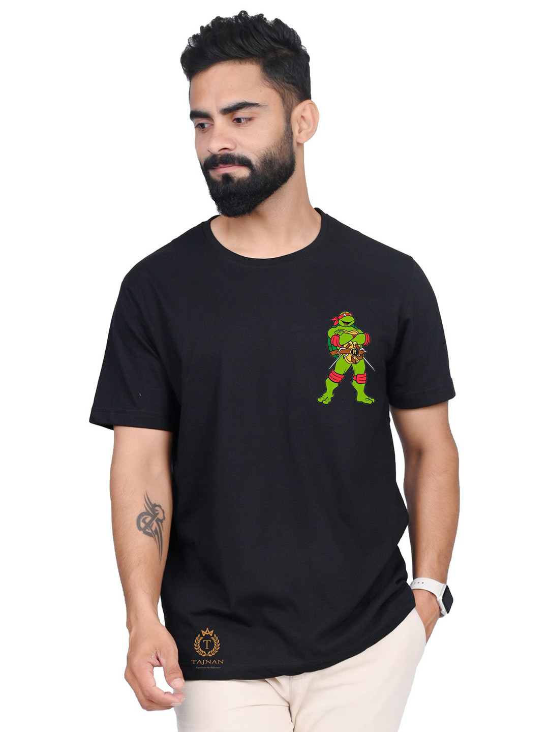 

TAJNAN Men T-shirt, Black