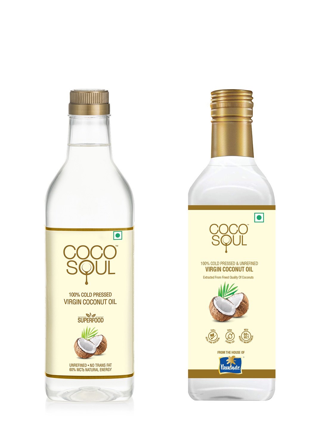 

Coco Soul Cold Pressed Natural Virgin Coconut Oil -1000 ml, White