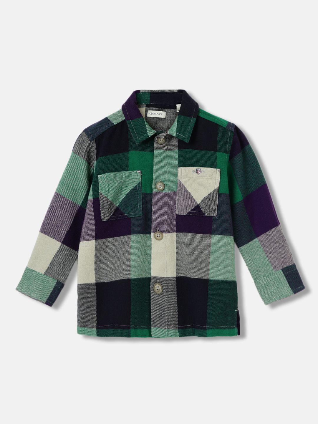 

GANT Boys Opaque Checked Casual Shirt Ready to Wear, Multi