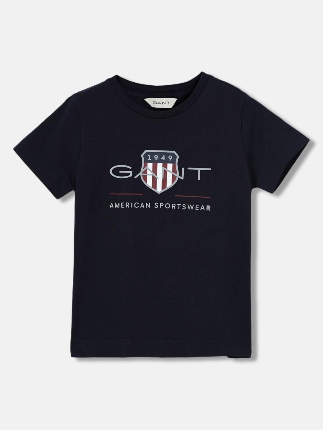 

GANT Boys Typography Printed Pure Cotton T-shirt, Navy blue