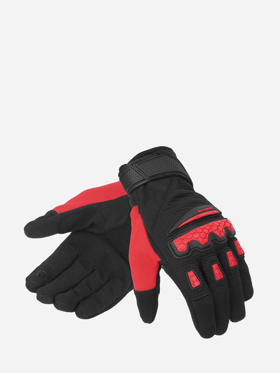 

Royal Enfield Men Urban Hustler V2 Riding Gloves, Red