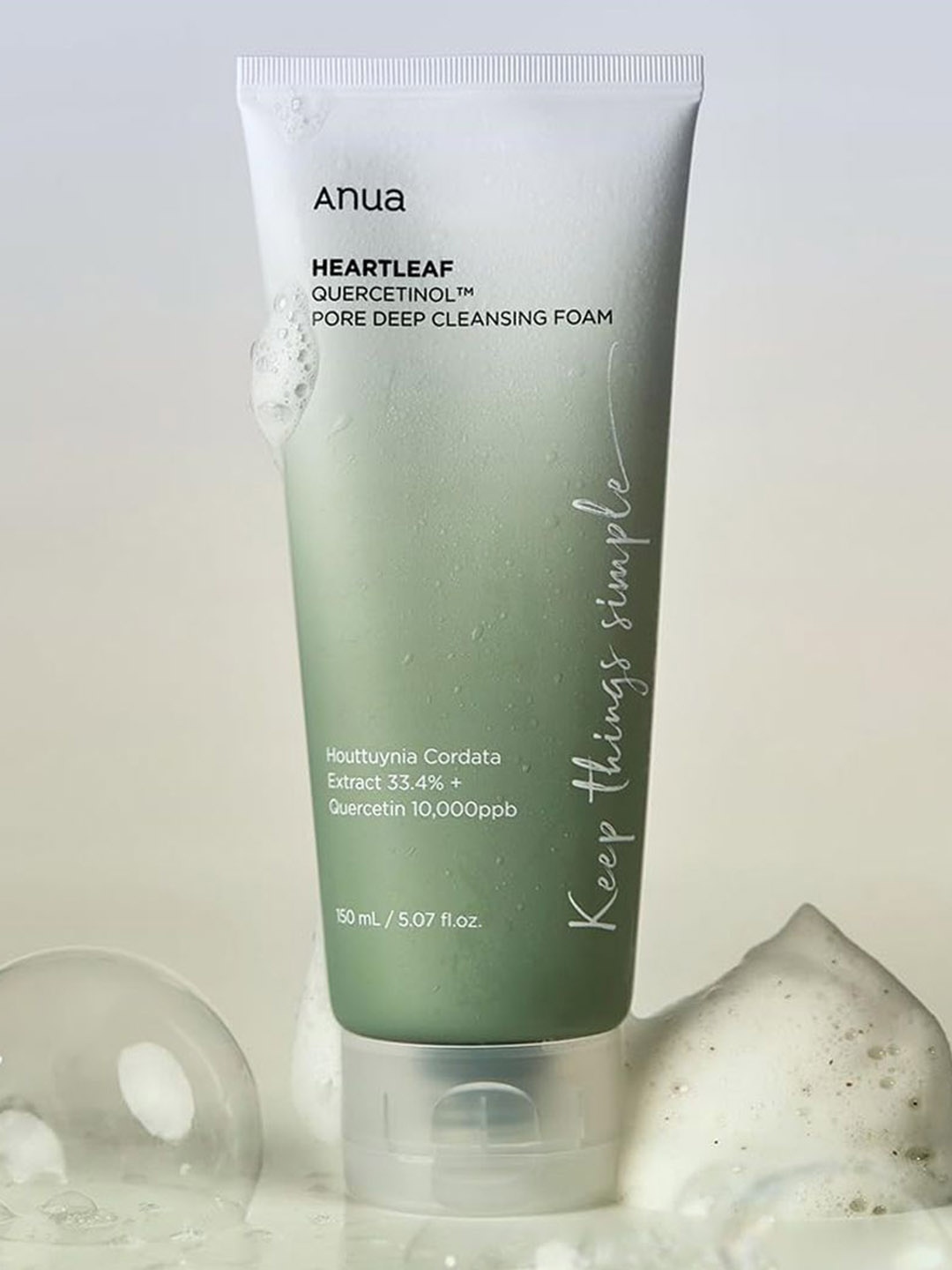 

Anua Heartleaf Quercetinol Pore Deep Cleansing Foam - 150ml, Green