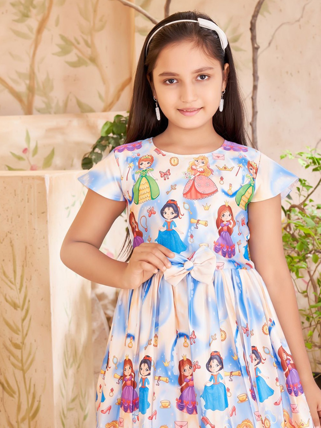 

BAESD Girls Net Fit & Flare Dress, Blue