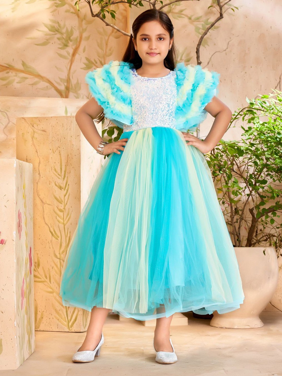 

BAESD Fit and Flare Dress, Turquoise blue