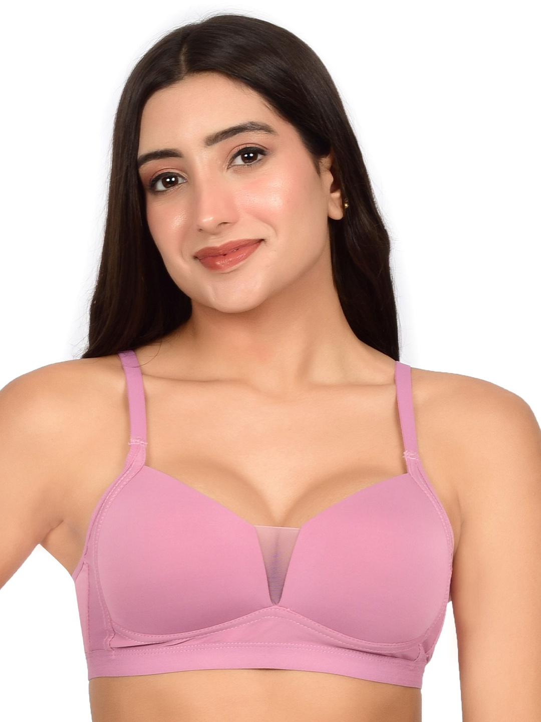 

bare dezire Full Coverage Lightly Padded T-shirt Bra, Pink