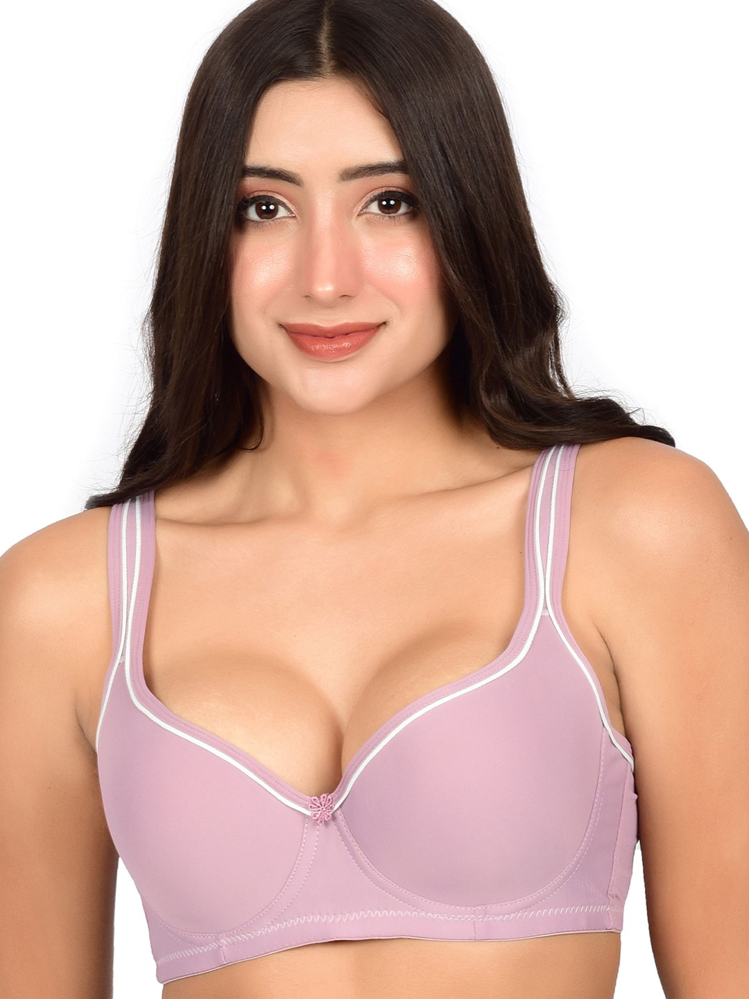 

bare dezire Medium Coverage Underwired Lightly Padded Push-Up Bra, Pink