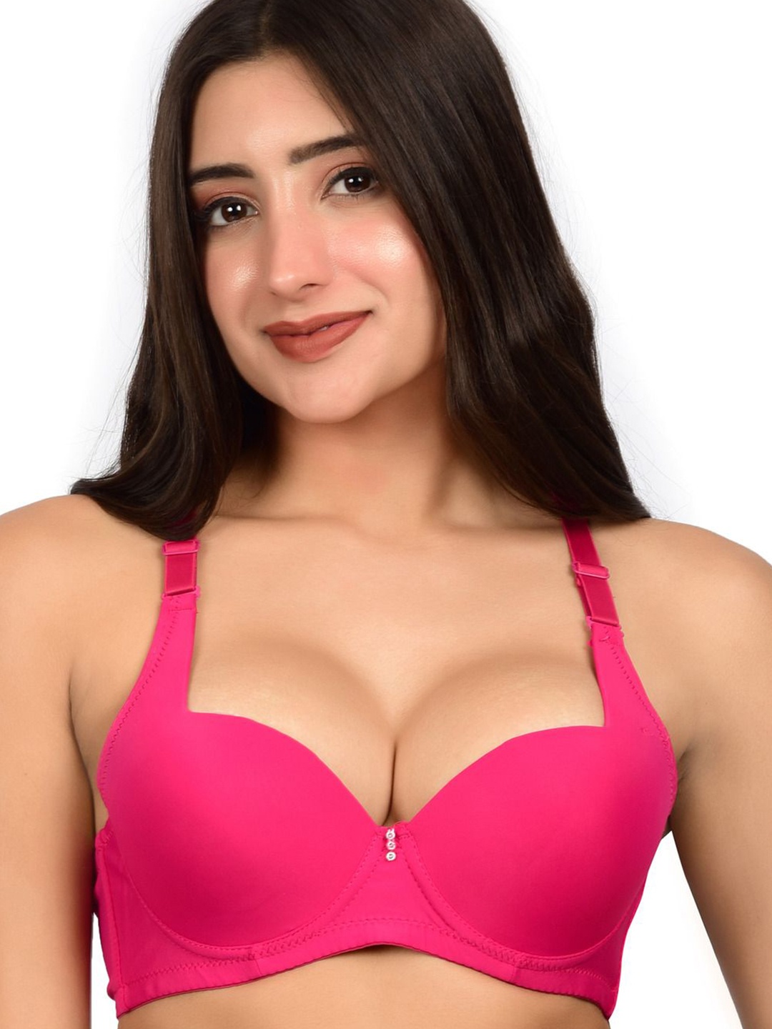 

bare dezire Medium Coverage Underwired Heavily Padded Push-Up Bra, Pink