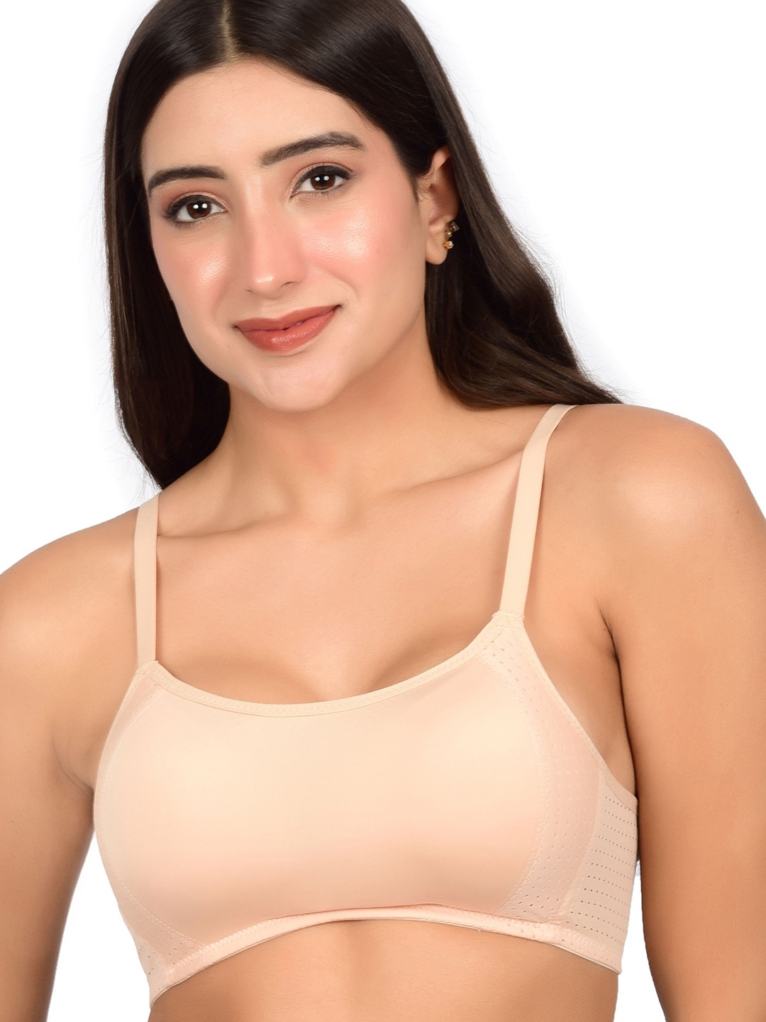 

bare dezire Medium Coverage Lightly Padded Workout Bra, Cream