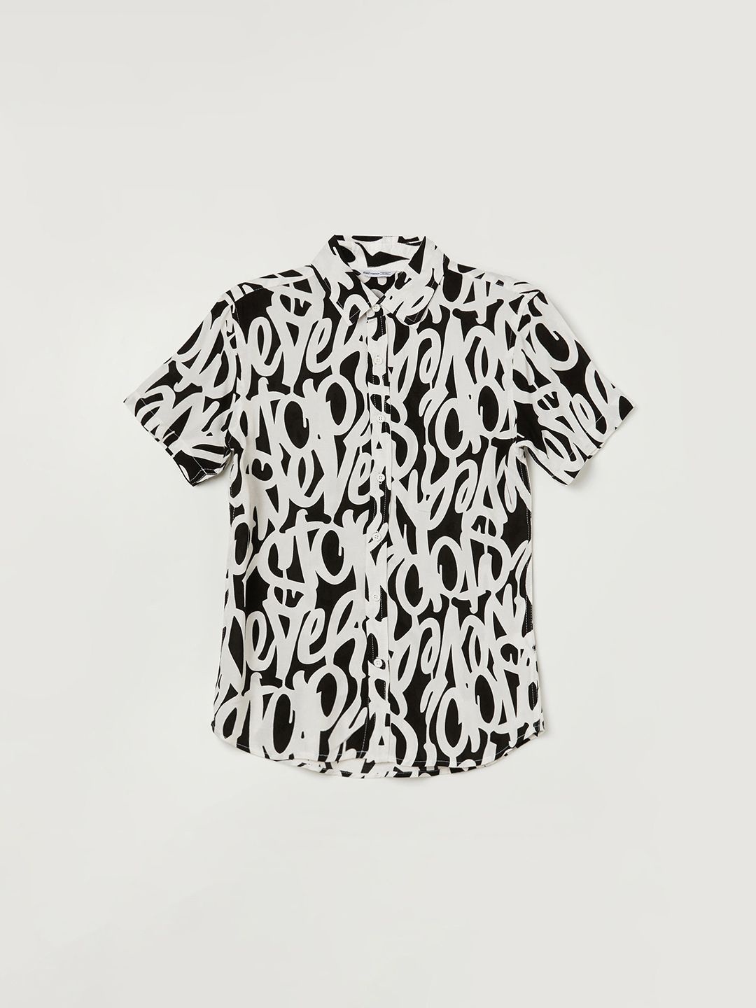 

Fame Forever by Lifestyle Boys Printed Opaque Casual Shirt, Black