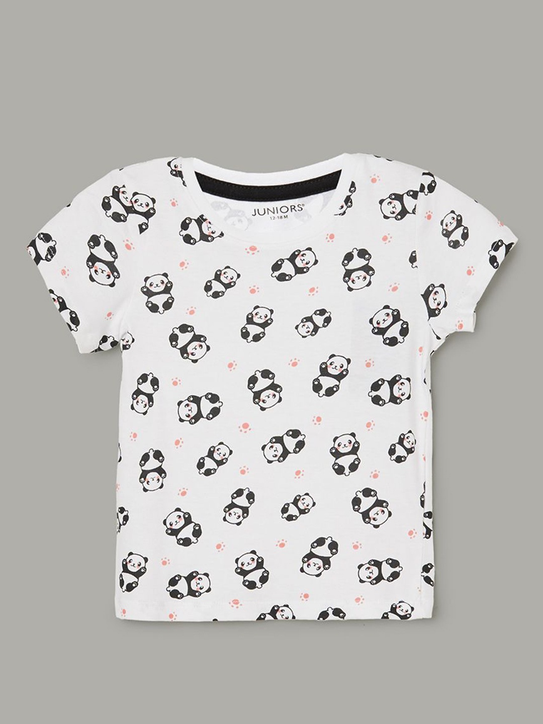 

Juniors by Lifestyle Boys Printed Round Neck Cotton T-shirt, White