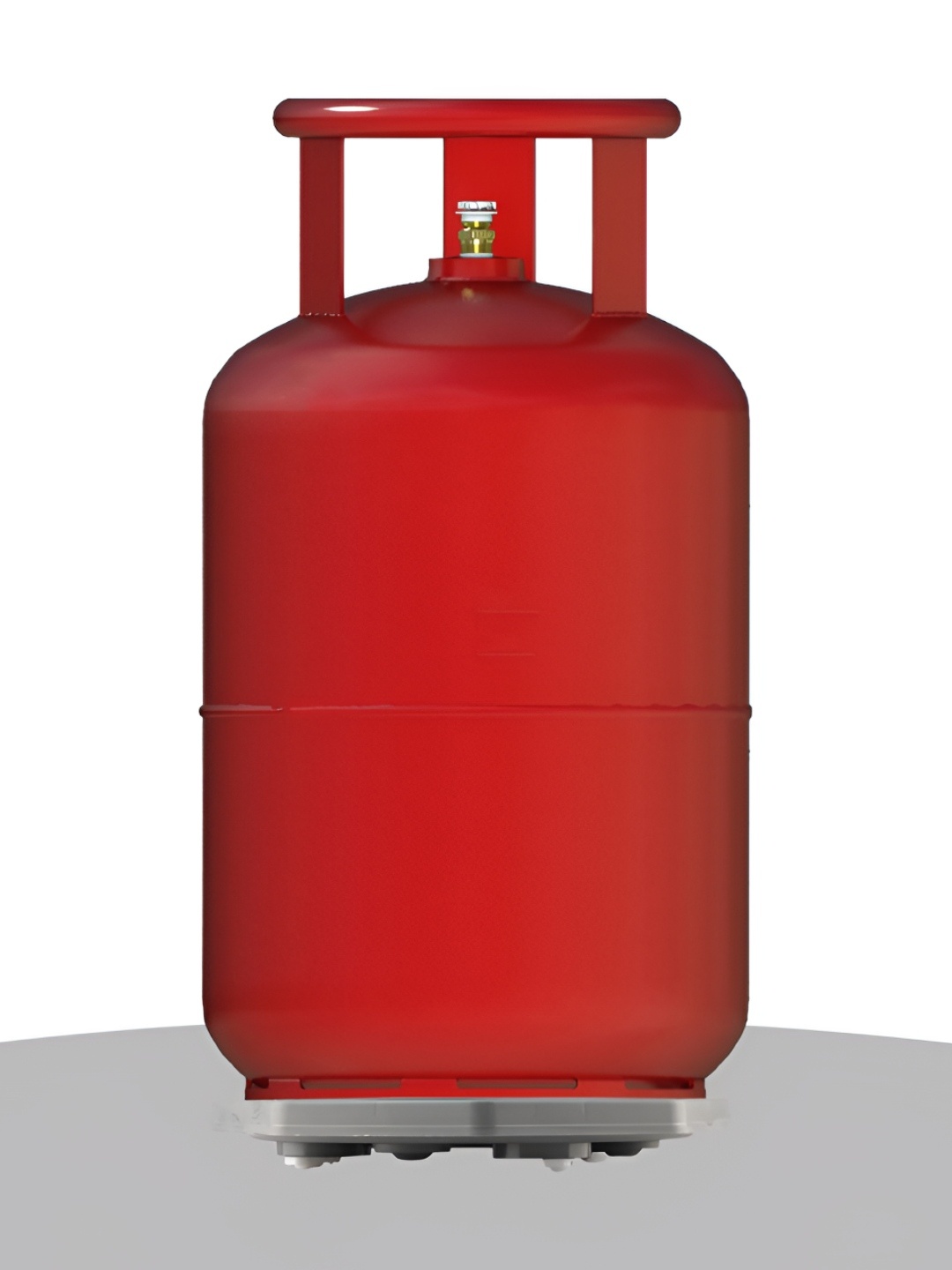 

Kuber Industries Red 2 Pieces Gas Cylinder Trolley Stand with Wheels