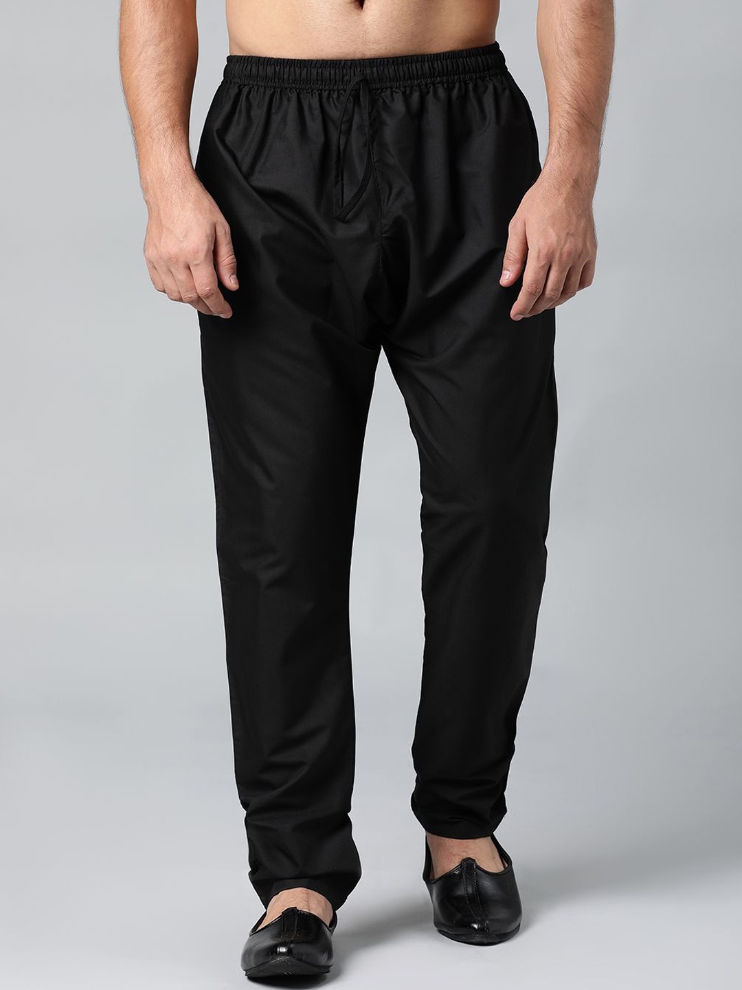 

TheEthnic.Co Men Low Rise Cotton Pyjamas, Black