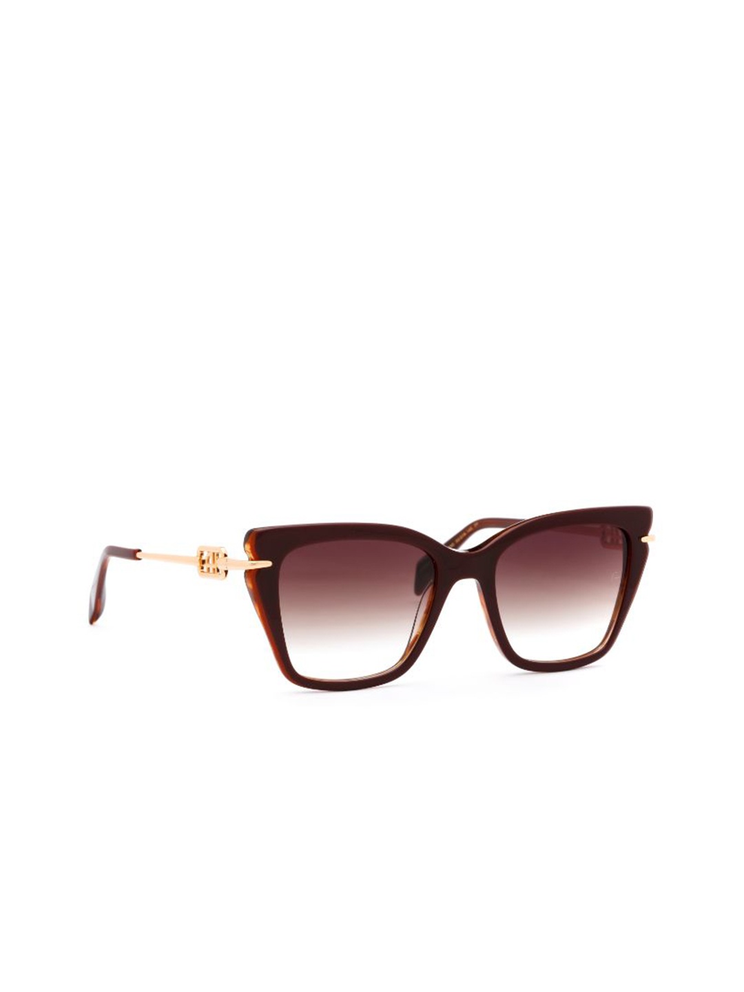 

Ana Hickmann Women Square Sunglasses With UV Protected Lens, Brown