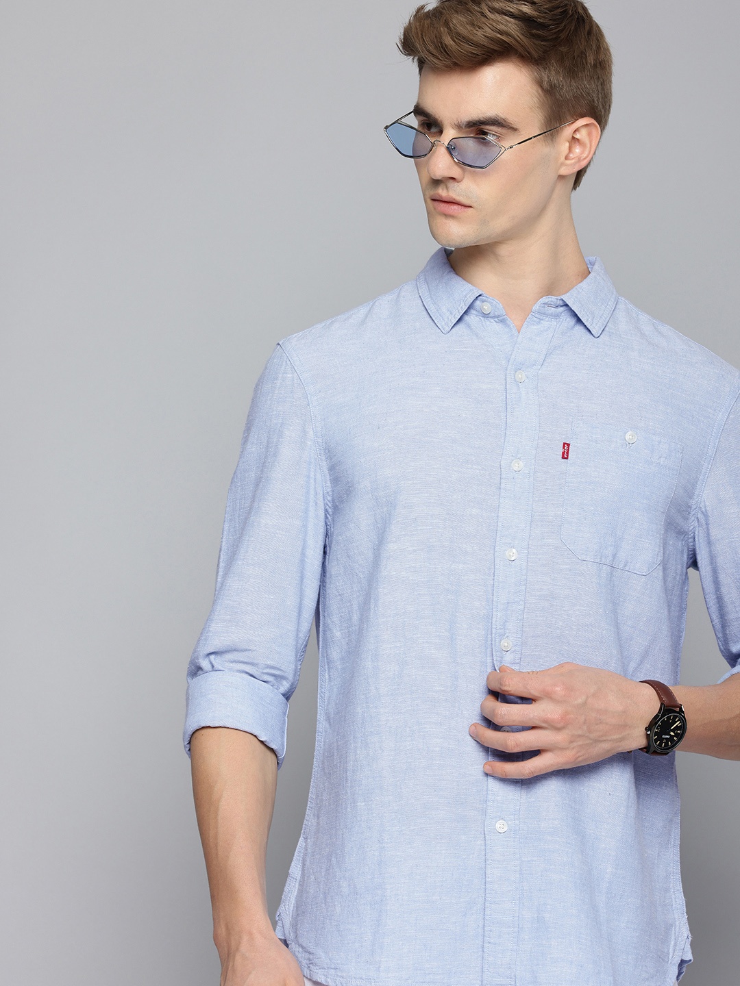 

Levis Slim Fit Casual Shirt, Blue